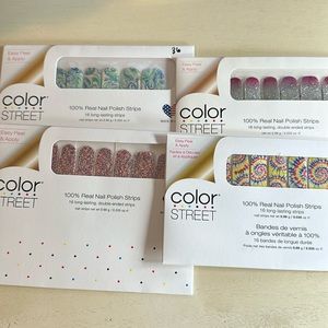 Four unopened Color street nail strip sets
